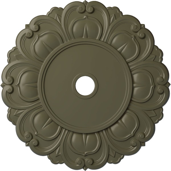 Ekena Millwork Angel Ceiling Medallion (Canopies up to 15 3/4"), 32 1/4"OD x 3 5/8"ID x 1 1/8"P, Painted Turtle CM32ANPTF - main